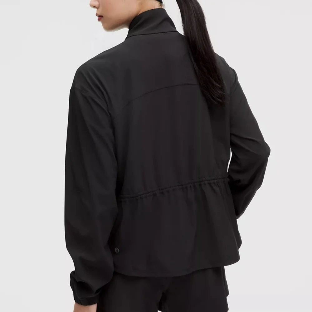 Lululemon NWT UV-Protective Cinch-Waist Running Jacket In Black Size Large - Picture 3 of 5